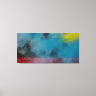 Impression sur toile tendue Espace fumée