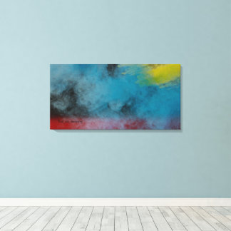 Impression sur toile tendue Espace fumée 