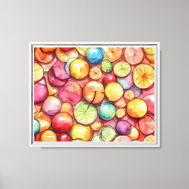 Impression sur toile tendue (fruits) (Recto)