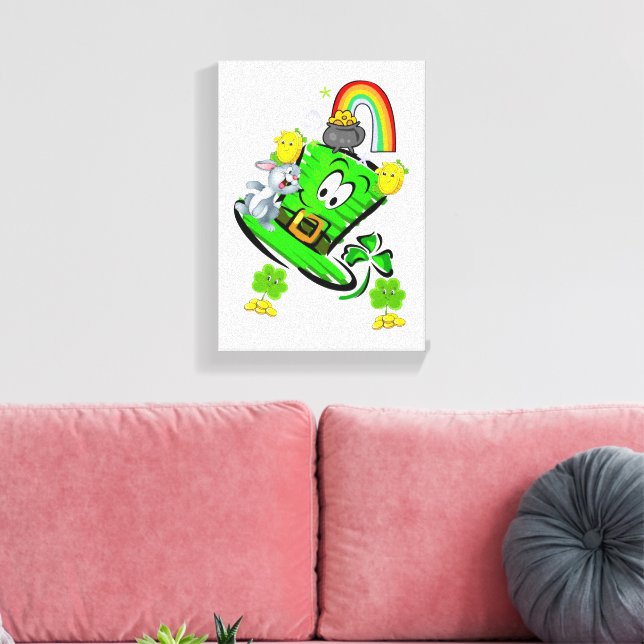 Impression sur toile tendue Lapin de la Saint-Patr (Insitu(Salon))