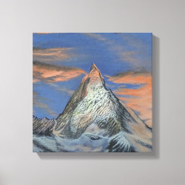 Impression sur toile tendue - Le Matterhorn au cou (Recto)