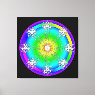 Impression sur toile tendue mandala celtique