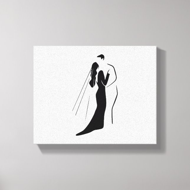 Impression sur toile tendue - Mariage (Recto)