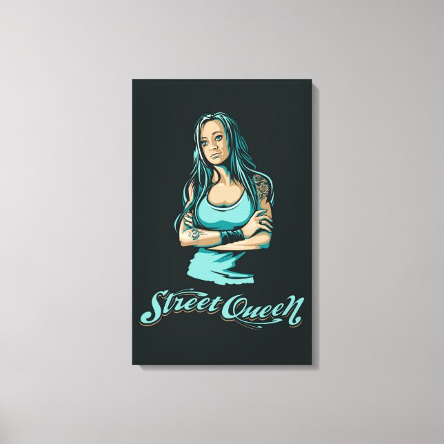 Impression sur toile tendue Queen Street (Recto)