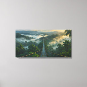 Impression sur toile tendue Sous la brume un secre