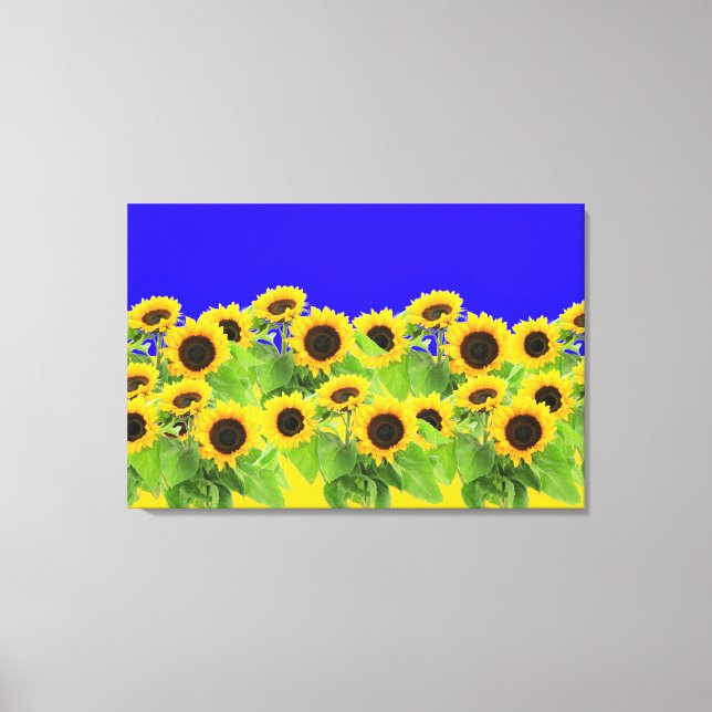 Impression sur toile Tournesols (Recto)