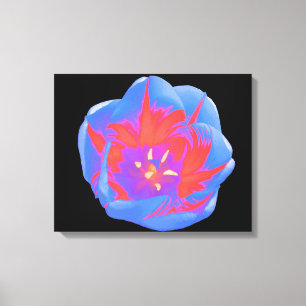 Impression sur toile Tulipe Fluorescente