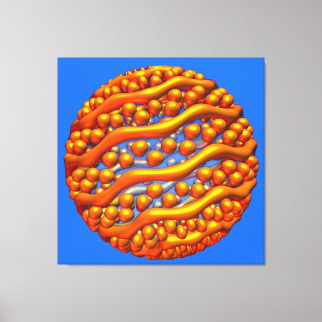 Impression sur toile Vagues Dorées (Recto)