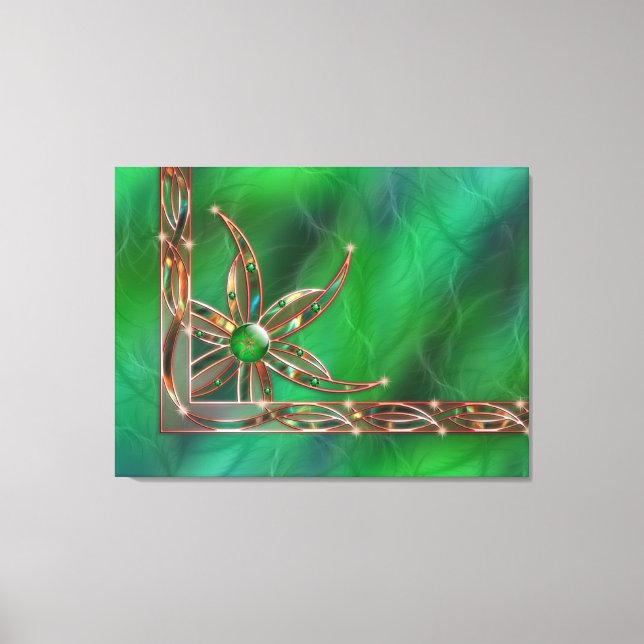 Impression sur toile Vert comme l'herbe (Recto)