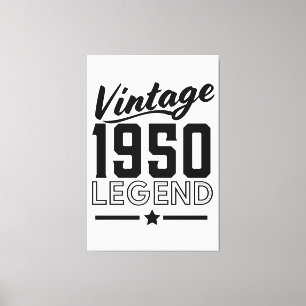 Impression sur toile vintage 1950