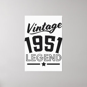 Impression sur toile vintage 1950