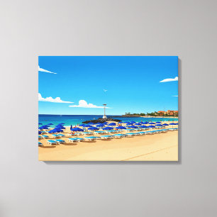 Impression sur toile vue de la plage de Tenerife