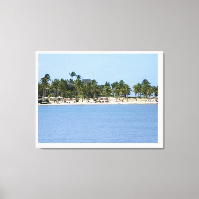 Impression sur toile vue tropicale (Recto)