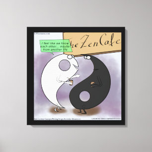 Impression sur toile Yin rencontre Yang drôle