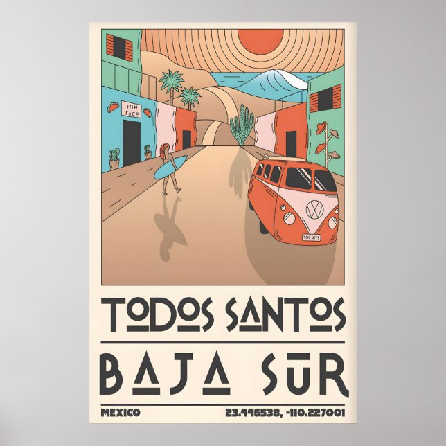 Impression Surfside Bliss - Fourgon VW vintage et  (Devant)