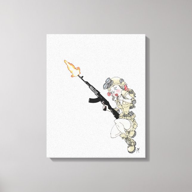 Impression "Tactical Pinup - Oopsie" par Jaime Mun (Recto)