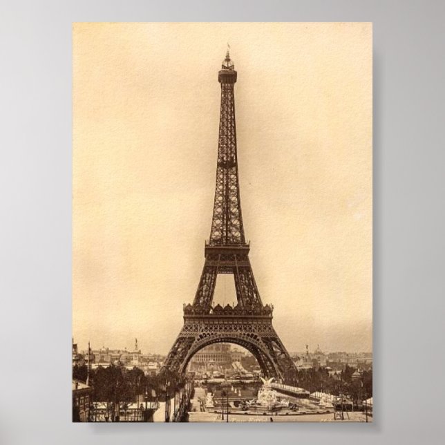 Impression tour Eiffel vintage (Devant)