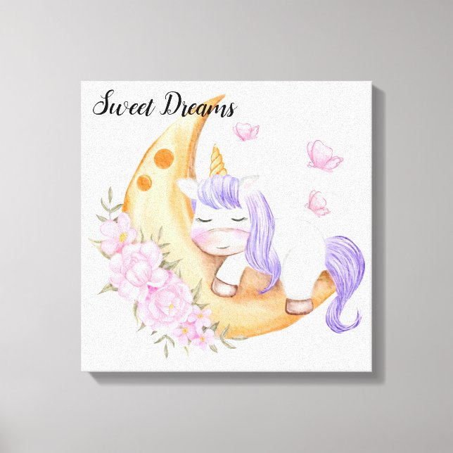 Impression Unicorne Canvas (Recto)
