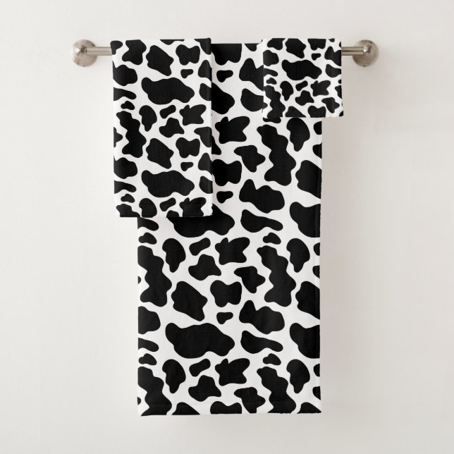 Impression vache noir et blanc (En situation)