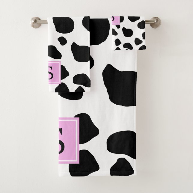 Impression Vache, Spots Vaches, Noir Et Blanc, Mon (En situation)