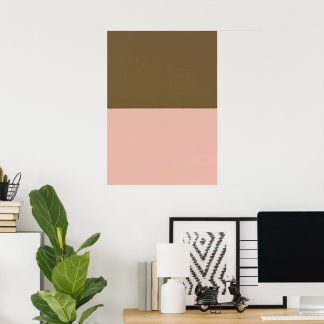 Impression verticale minimaliste à deux couleurs