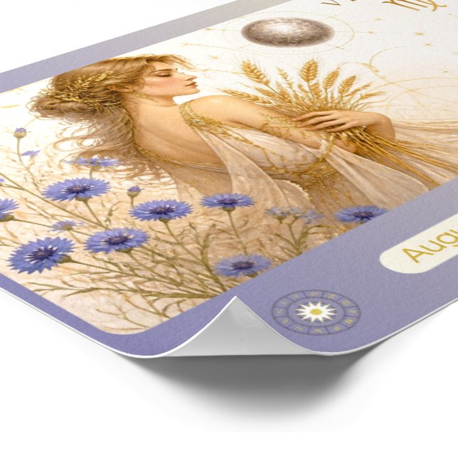 Impression Vierge du zodiaque Art Nouveau (Coin)