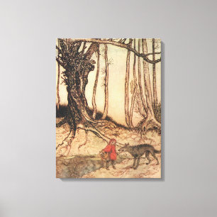 Impression vintage d'Arthur Rackham du Petit Chape