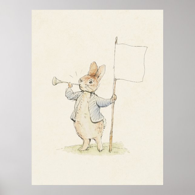 Impression vintage de Beatrix Potter lapin Pierre  (Devant)