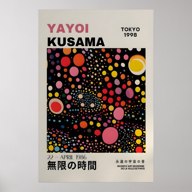 Impression Yayoi Kusama - Affiche Abstraite Yayoi  (Devant)