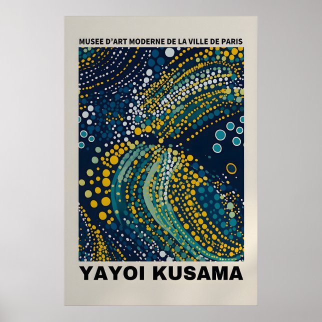 Impression Yayoi Kusama - Affiche Abstraite Yayoi  (Devant)