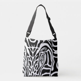 Impression Zebra - Sac fourre-tout croisé