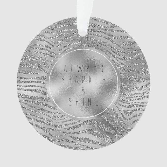 Impression Zebra Silver Glitz (devant)