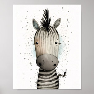 Impression zèbre mignonne 