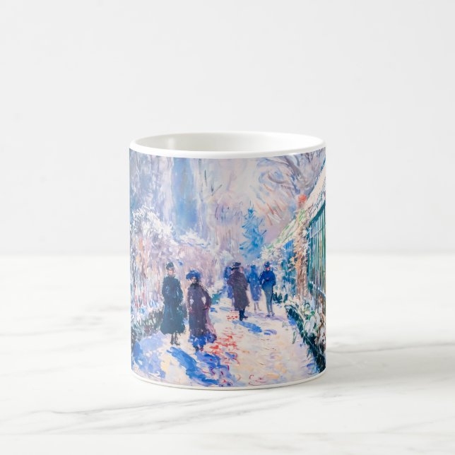 Impressionist Garden Art Mug Winter Pathway Scene (Centre)