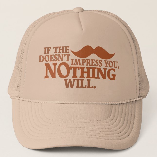 Impressionnant casquette de moustache - choisir la (Devant)