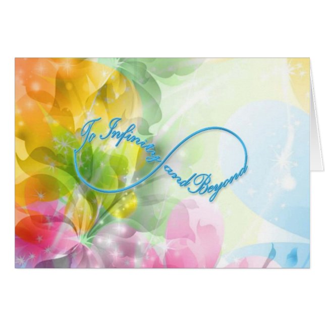 Impressionnant symbole Infinity "À l'infini et au- (Devant horizontal)