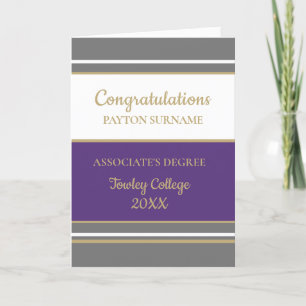 Impressionnante carte de diplôme d'associé personn
