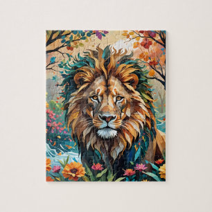 Impressionnisme Lion Jigsaw Puzzle