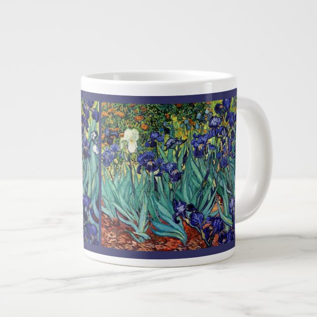 Impressionnisme Van Goghs Iriss Grosse Mug Jumbo (Devant droit)