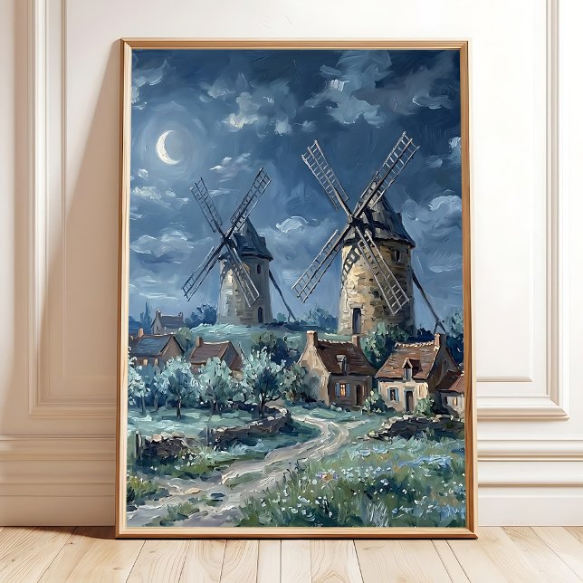 Impressionniste Village de Printemps Art Mural (Créateur téléchargé)
