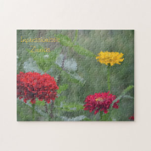 Impressionniste Zinnia Grand Puzzle
