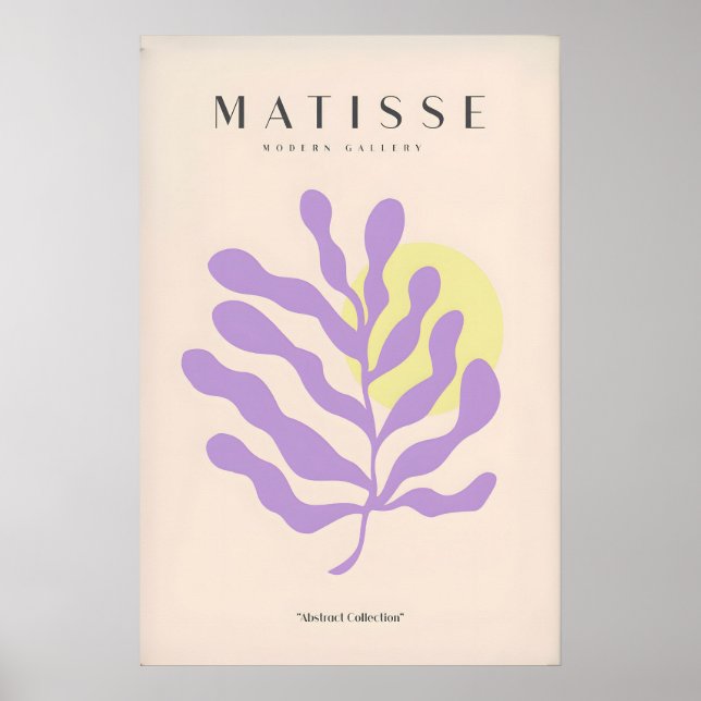 Impressions d'art de Matisse - Abstrait botanique  (Devant)