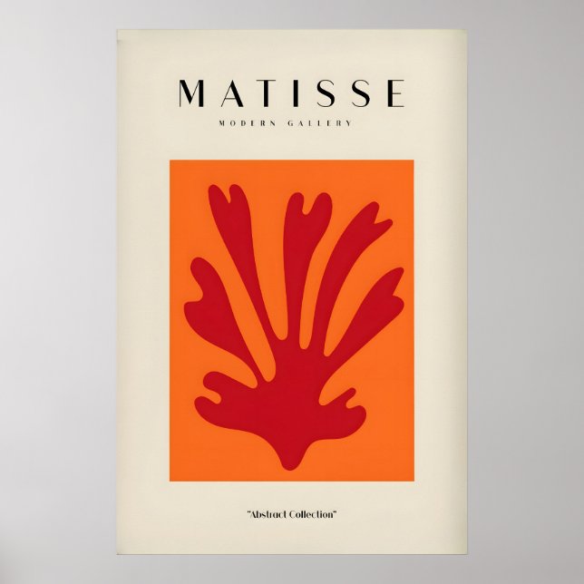 Impressions d'art de Matisse - Abstrait de feuille (Devant)