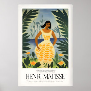 Impressions d'art de Matisse - Femme Art Feuilles 