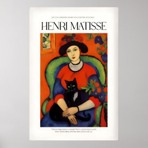 Impressions d'art de Matisse - Femme avec intérieu