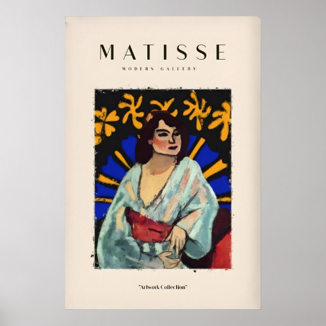 Impressions d'art de Matisse - Femme Robe Abstrait (Devant)