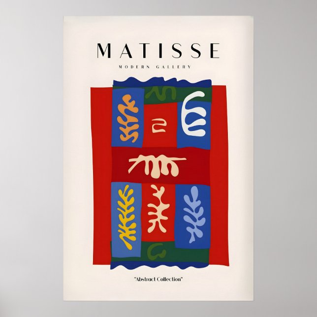 Impressions d'art de Matisse - Figure abstraite bl (Devant)