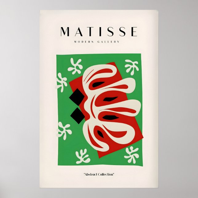 Impressions d'art de Matisse - Forme abstraite Rou (Devant)