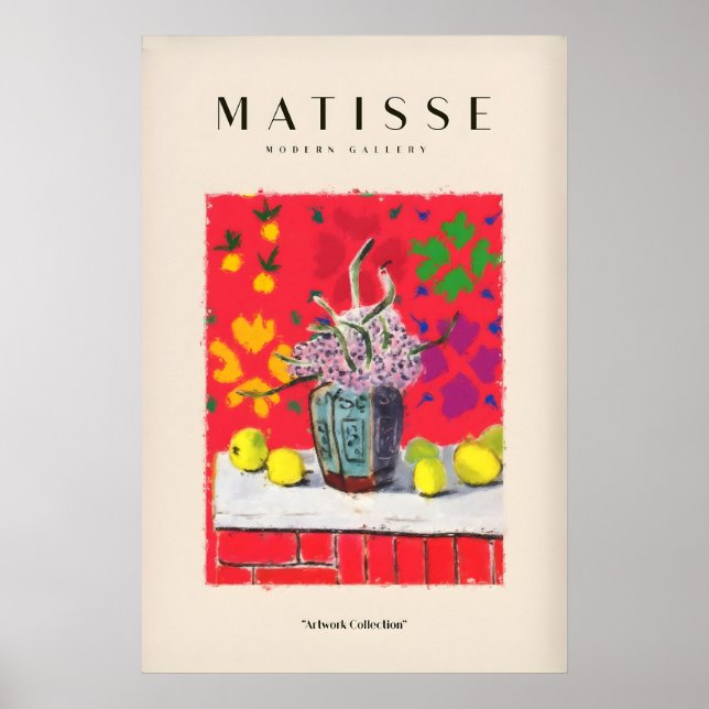 Impressions d'art de Matisse - Nature morte Fleurs (Devant)