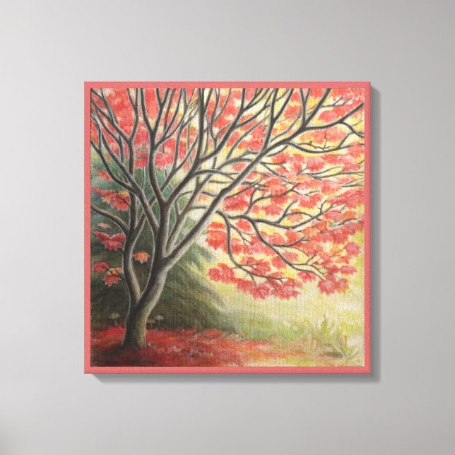 Impressions d'art de peinture de paysage d'automne (Recto)
